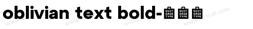oblivian text bold字体转换 oblivian text bold字体转换
